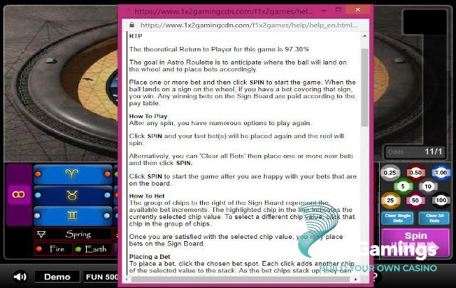 Astro Roulette