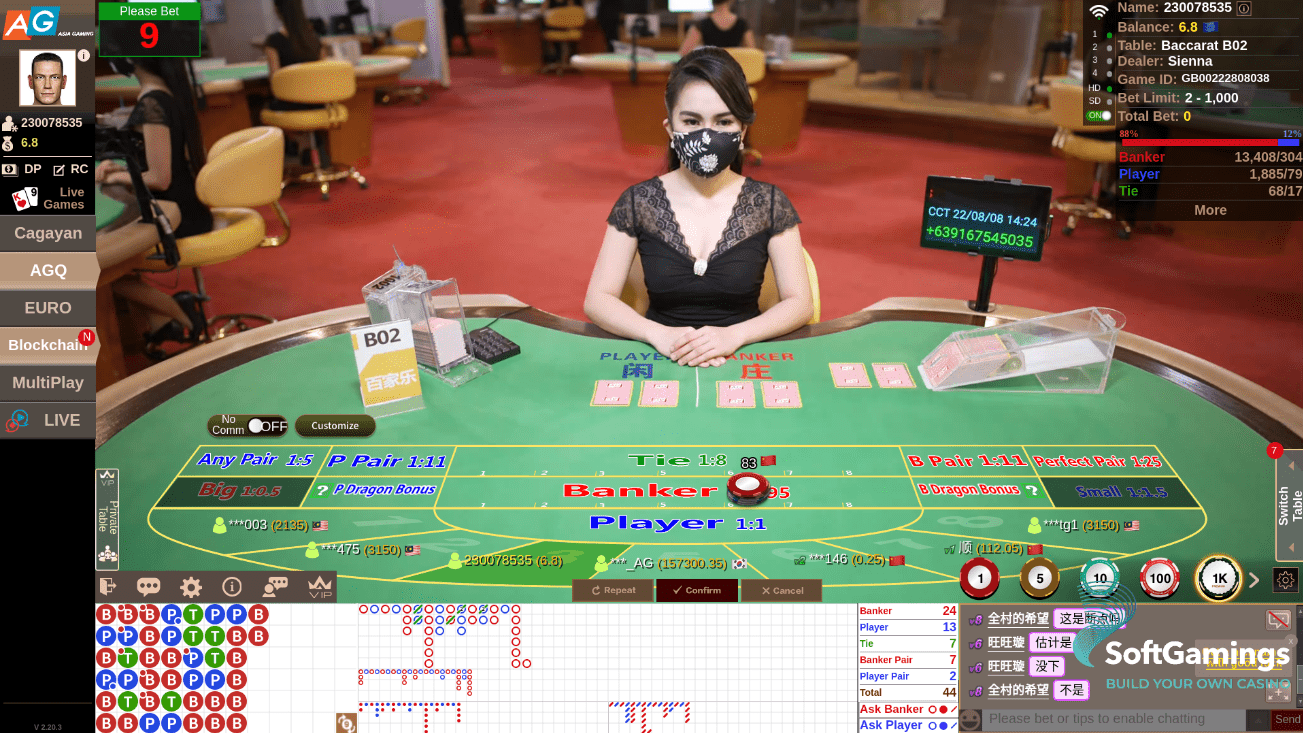 AGQ Baccarat B2