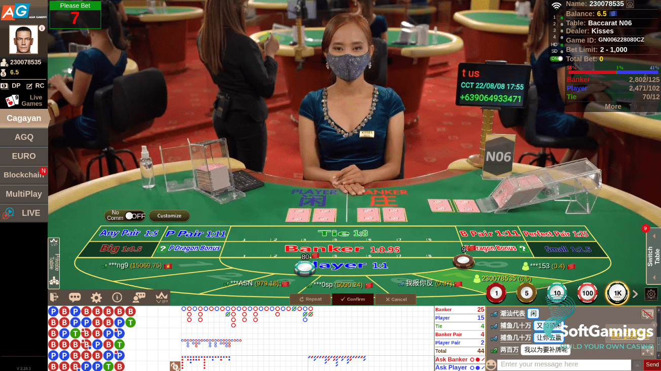 Baccarat of AGIN