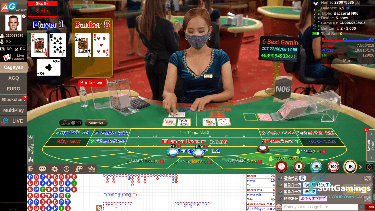 Baccarat of AGIN