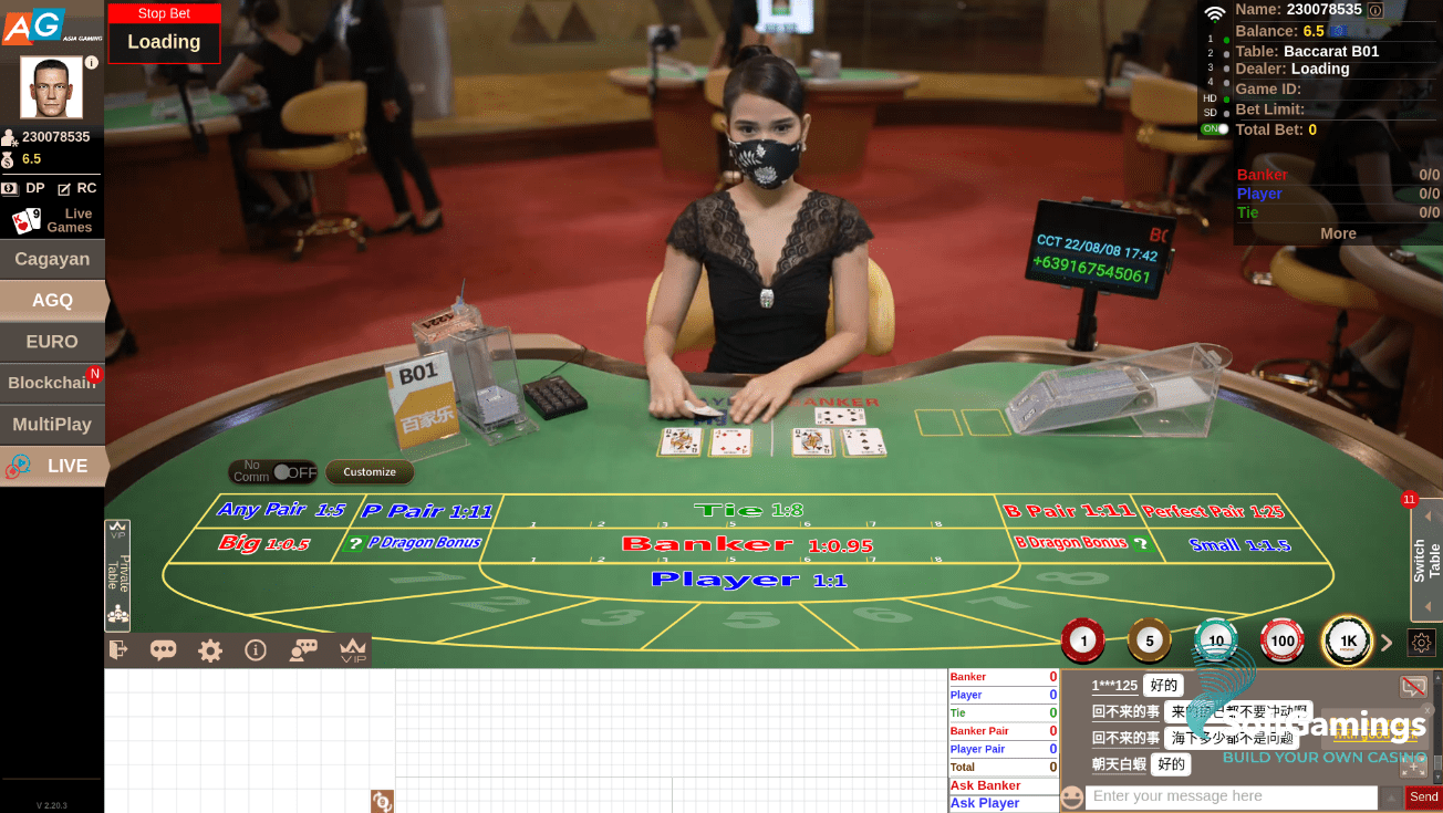 Baccarat of AGQ