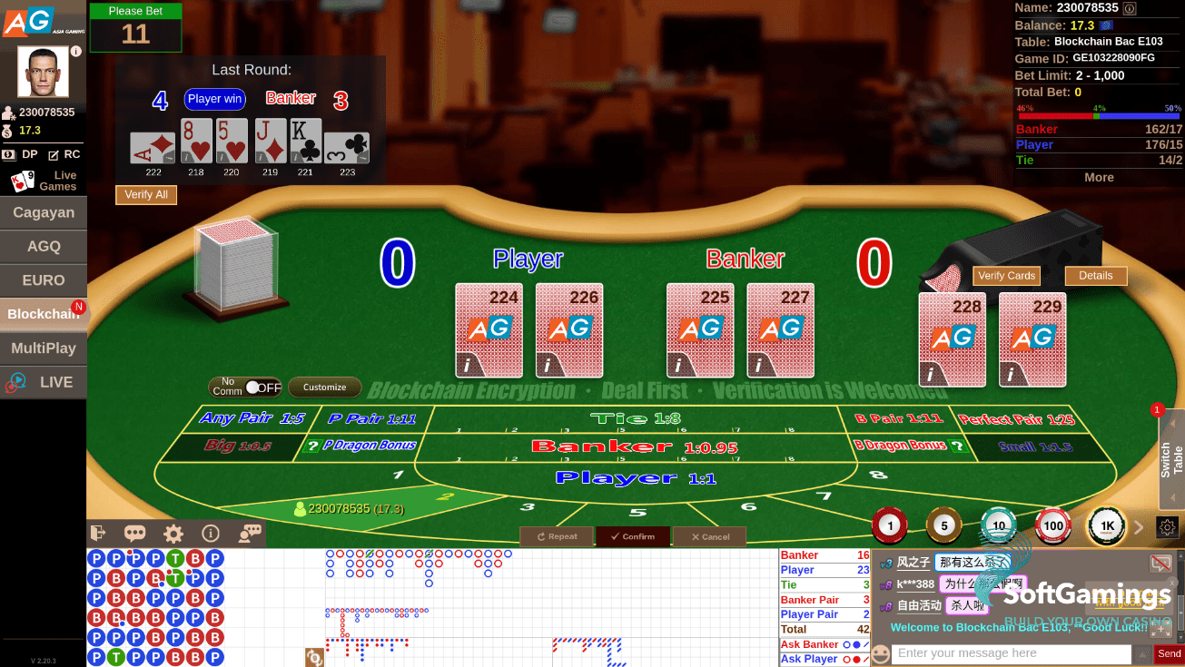 Blockchain Baccarat E103