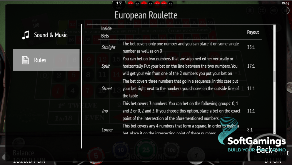 European Roulette