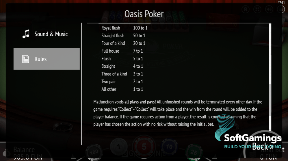 Oasis Poker