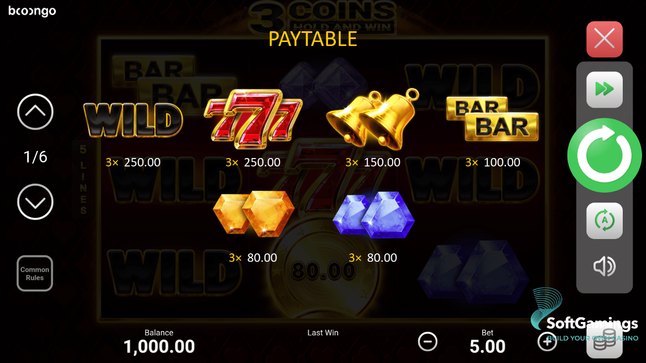 3 Coins