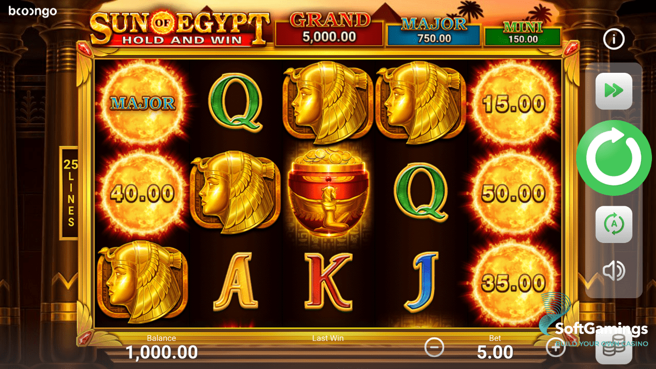 Sun of Egypt: Hold and Win