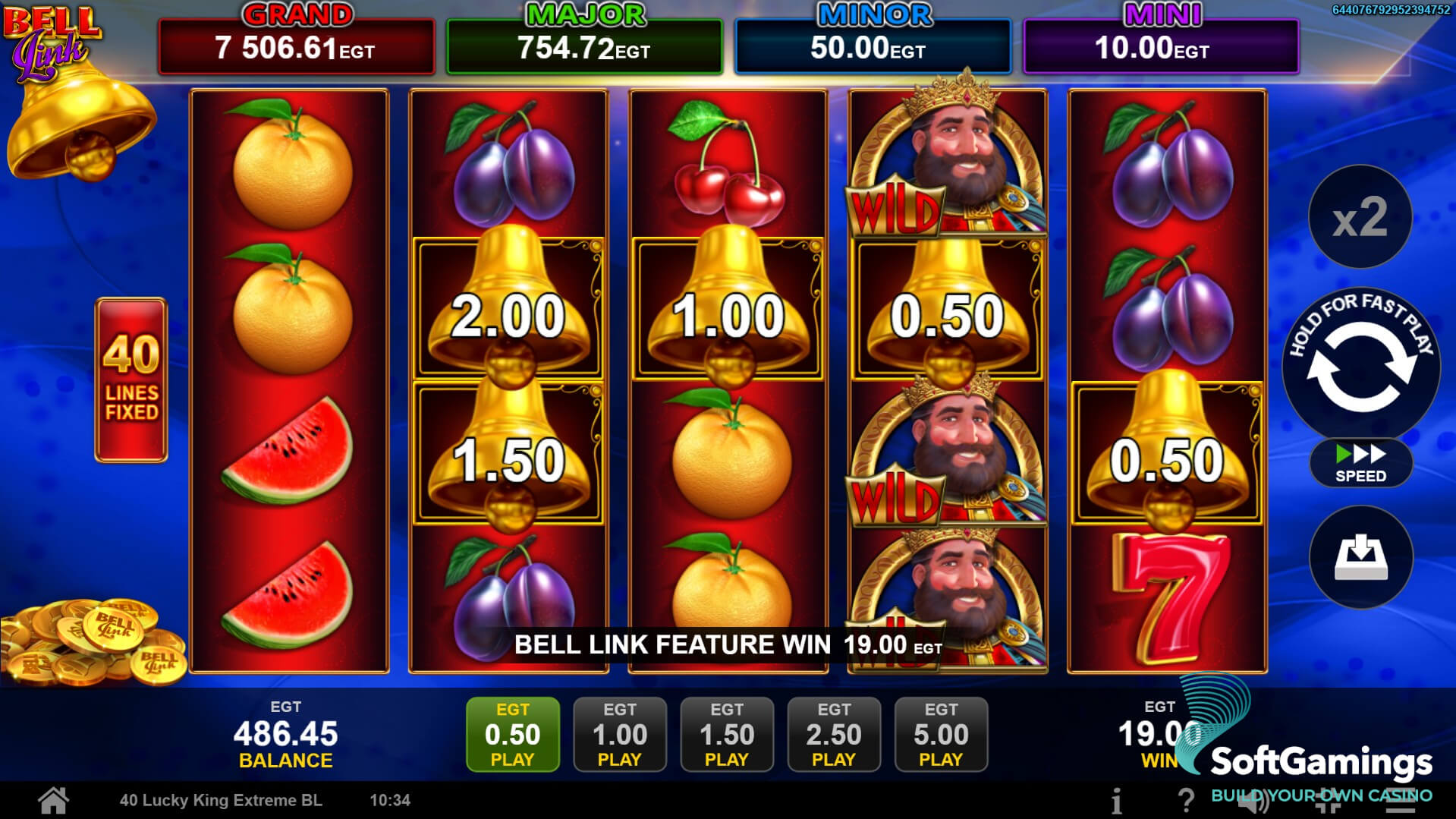 40 Lucky King Extreme Bell Link