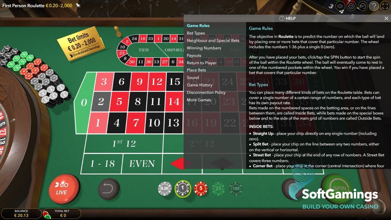 RNG First Person Roulette