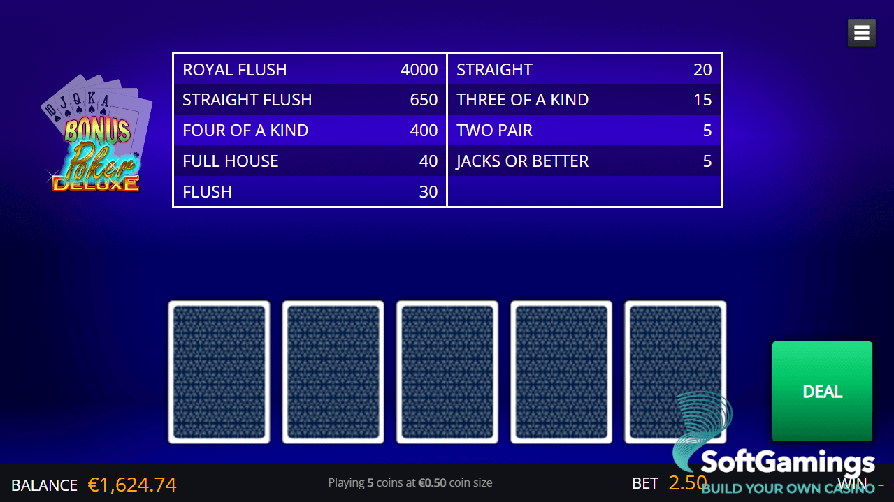 Bonus Poker Deluxe