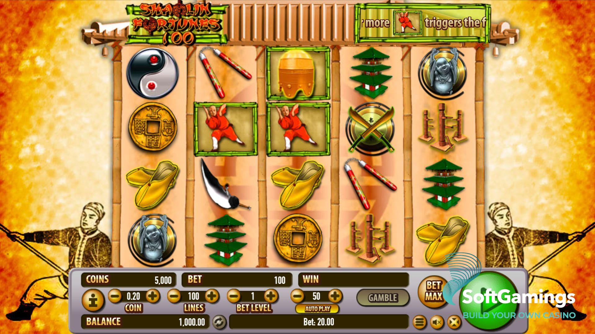 Shaolin Fortunes 100