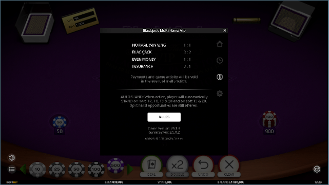 Blackjack Multihand VIP