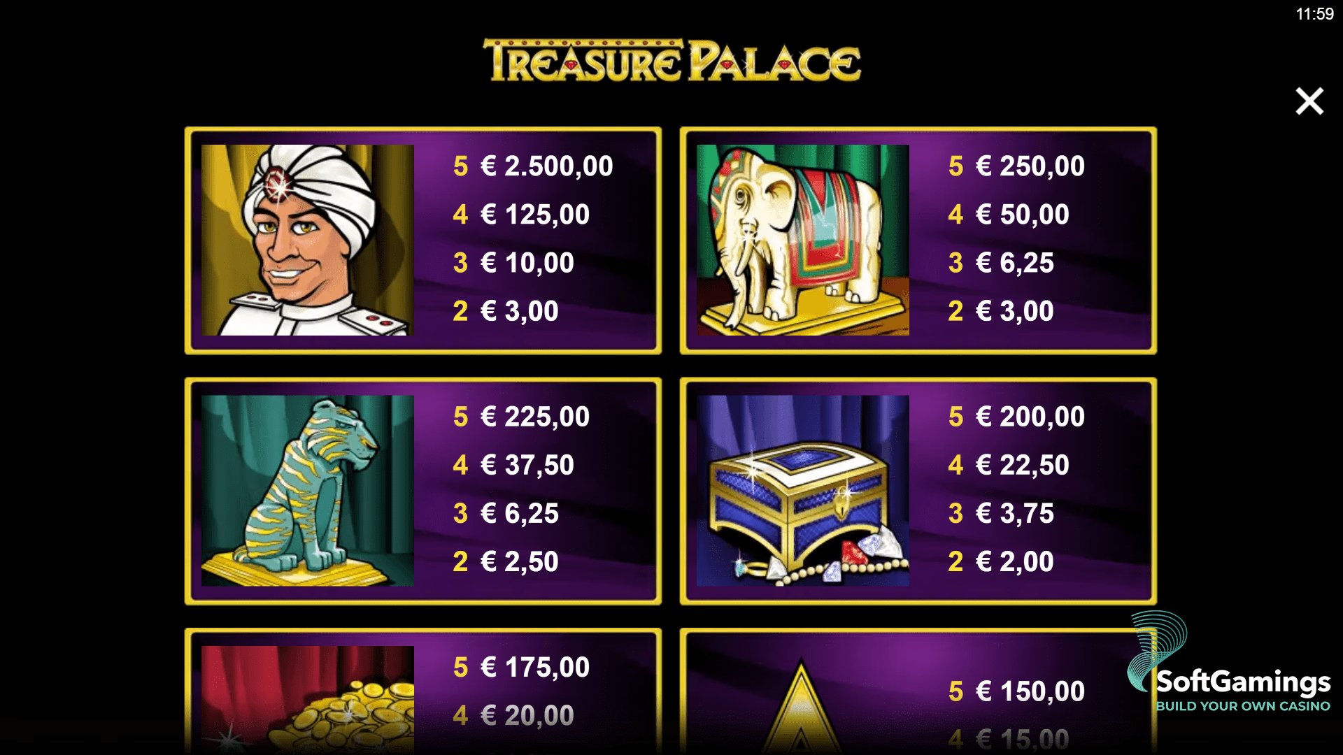 Treasure Palace (HTML5 Version)