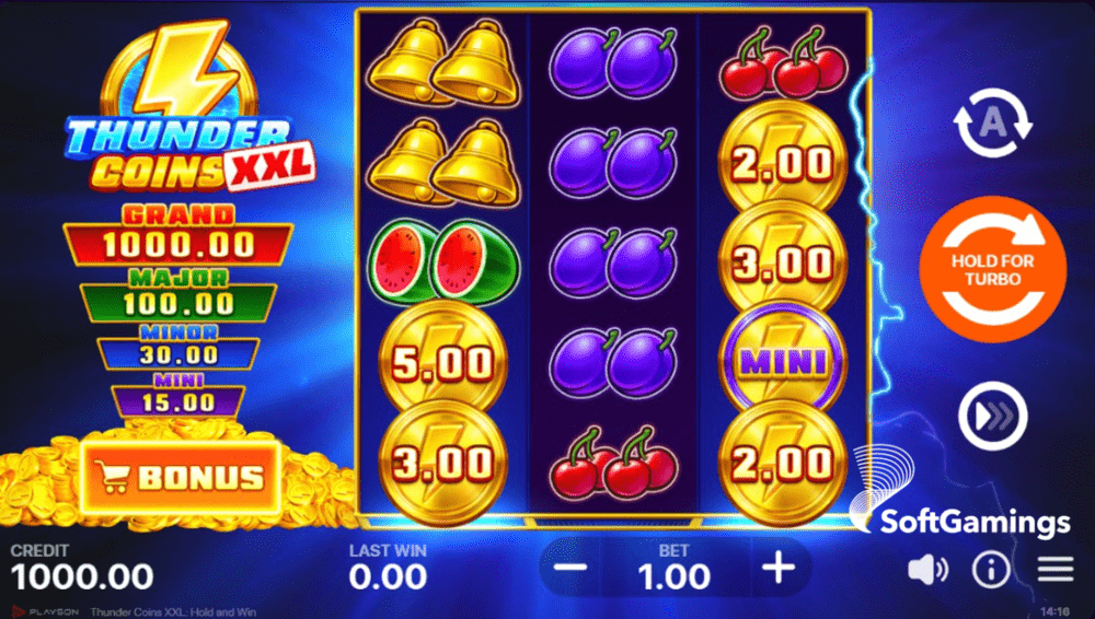 Thunder Coins XXL: Hold and Win