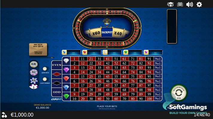 1000 Diamond Bet Roulette