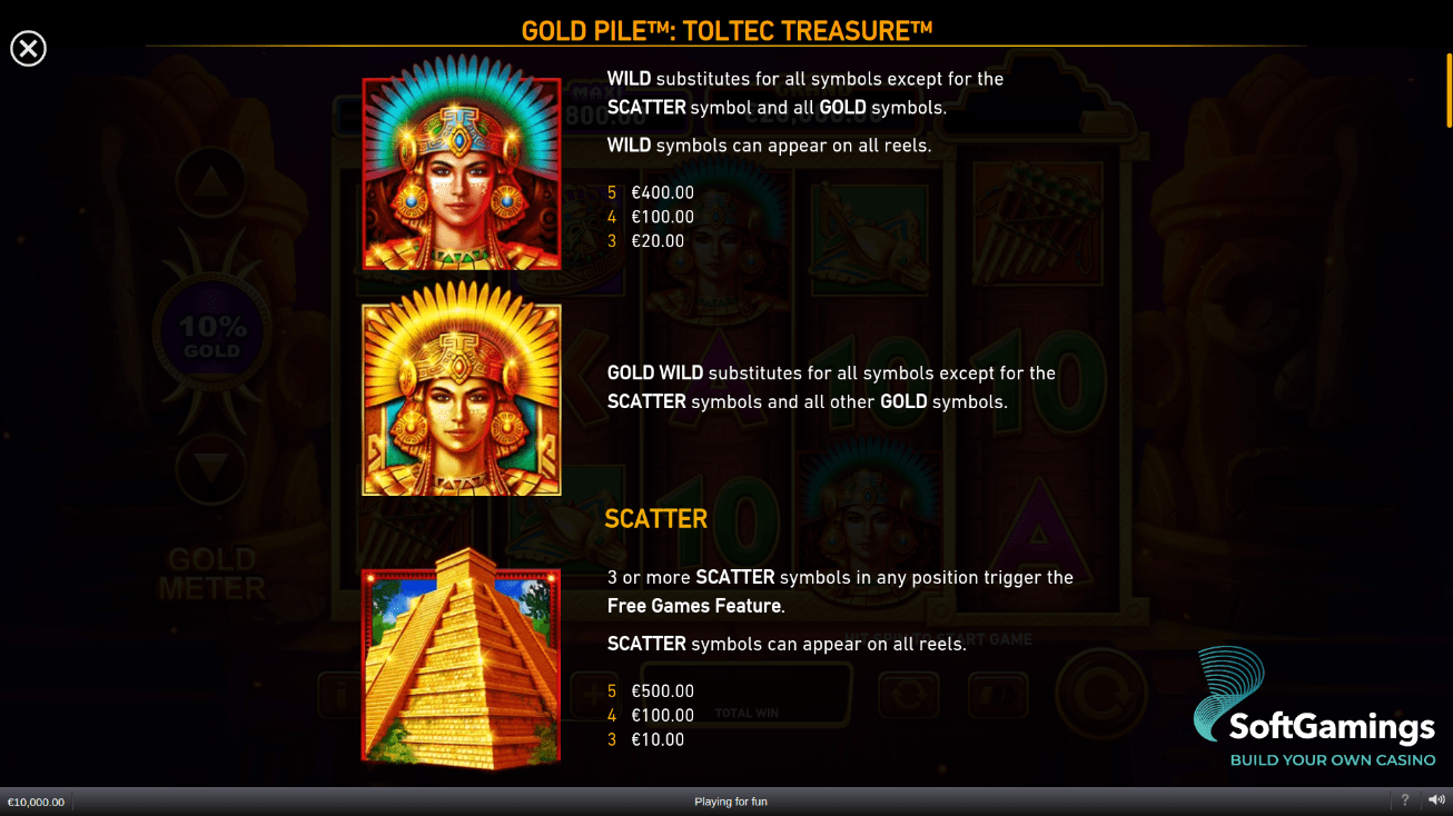 Gold Pile: Toltec Treasure