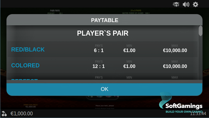 Premium Blackjack Single Hand