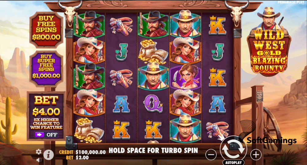 Wild West Gold Blazing Bounty