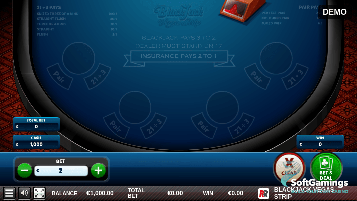 BLACKJACK VEGAS STRIP