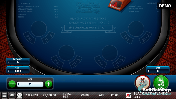 BLACKJACK ATLANTIC CITY