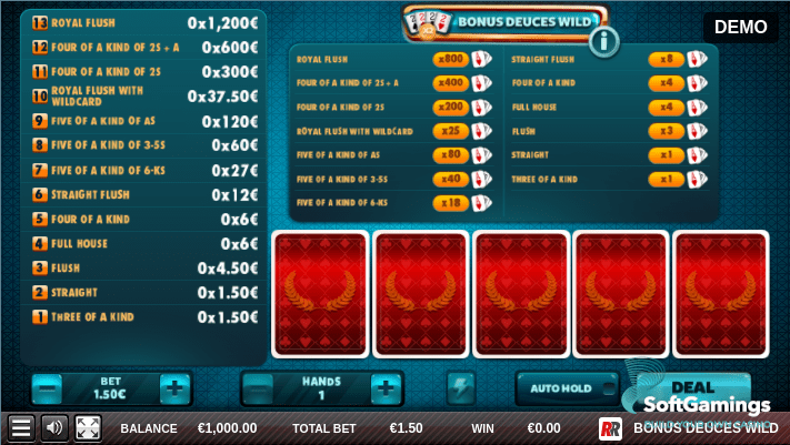 BONUS DEUCES WILD
