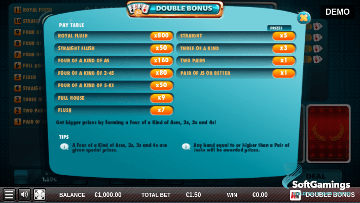 DOUBLE BONUS