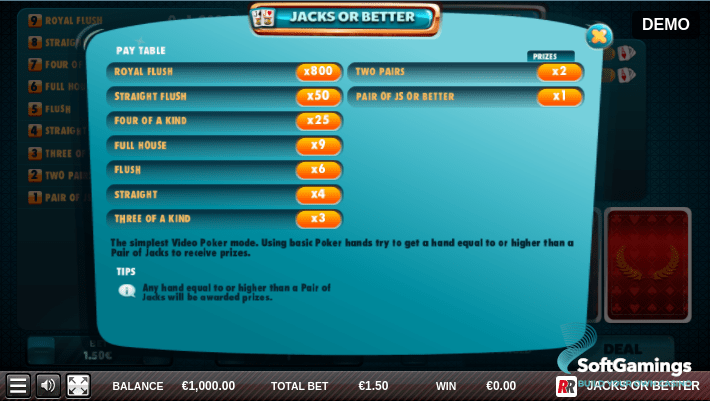 JACKS OR BETTER