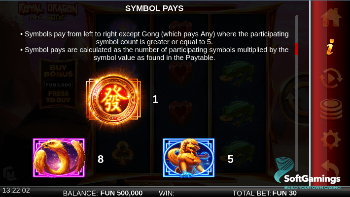 Royal Dragon Infinity Reels