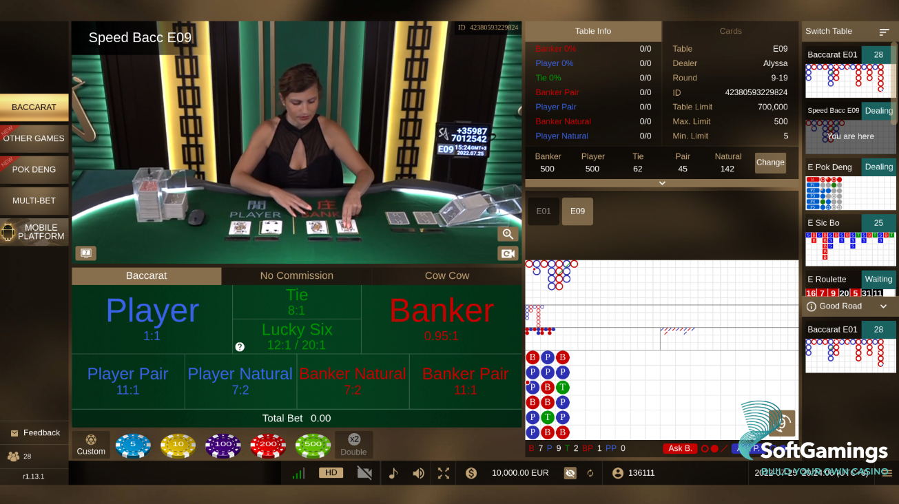 Speed Baccarat E09