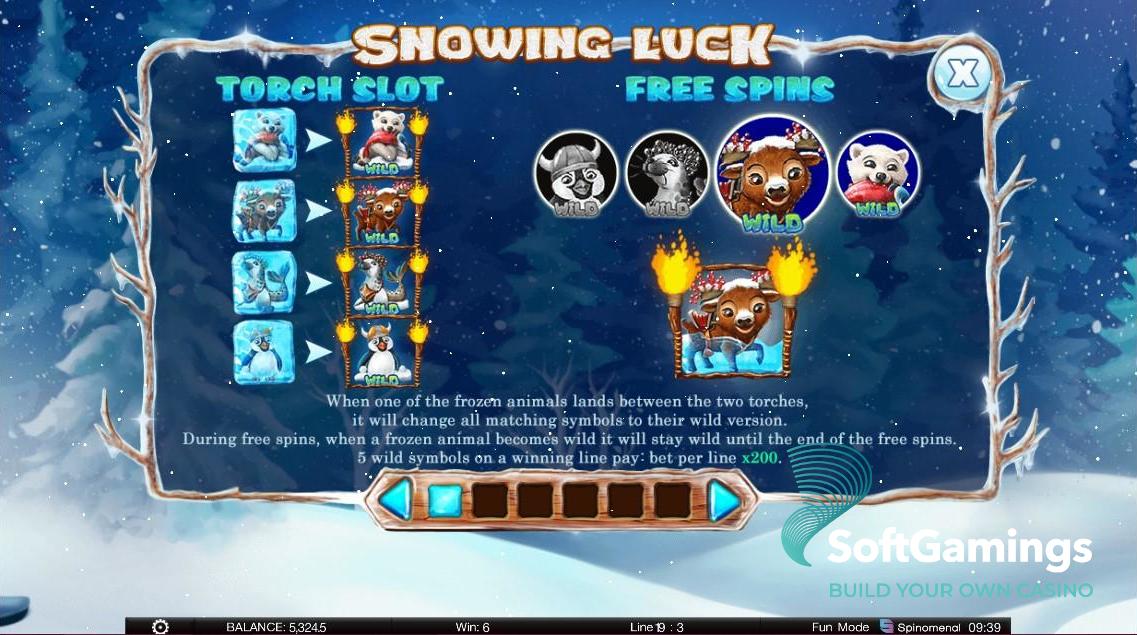 Snowing luck