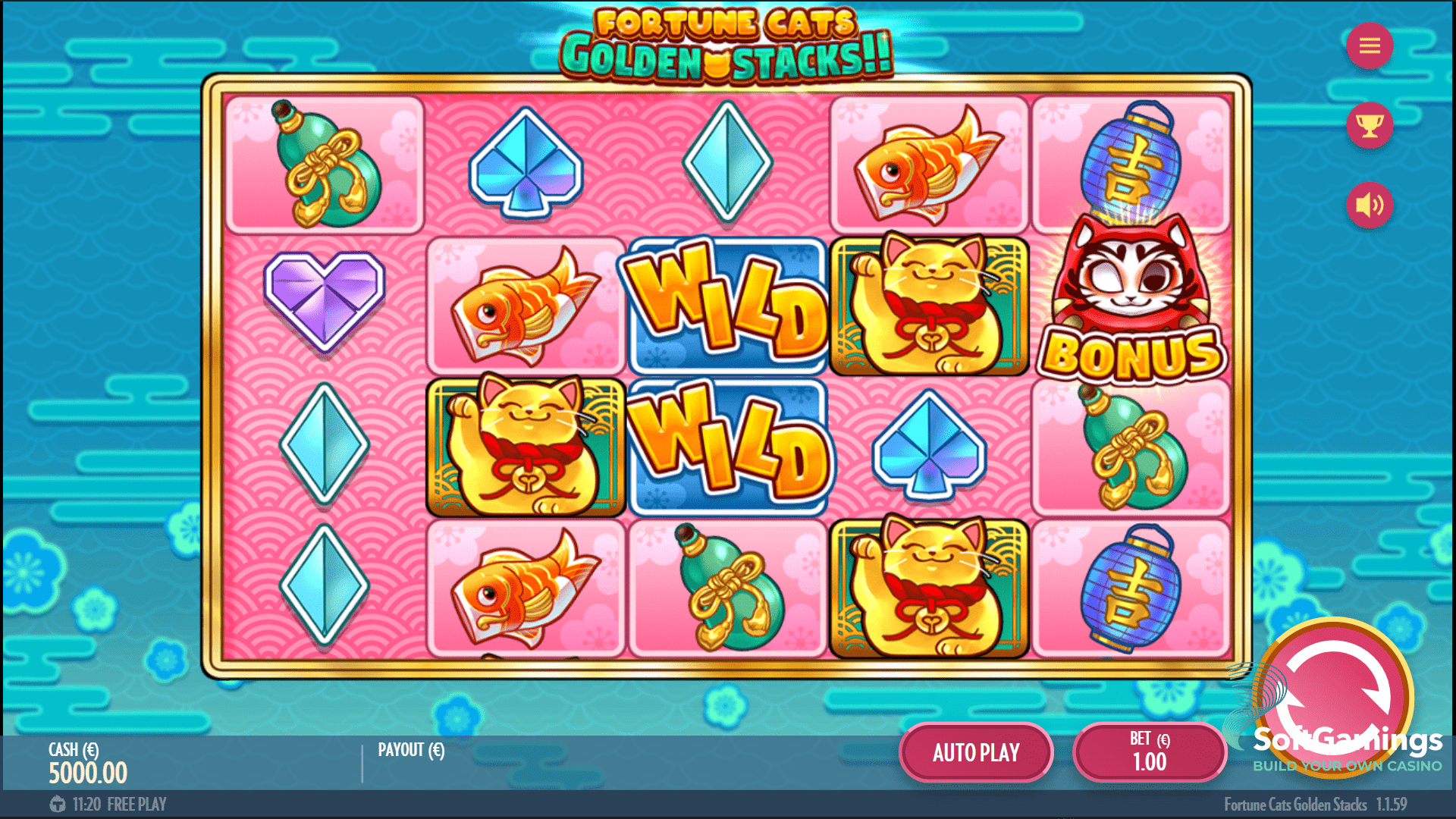 Fortune Cats Golden Stacks