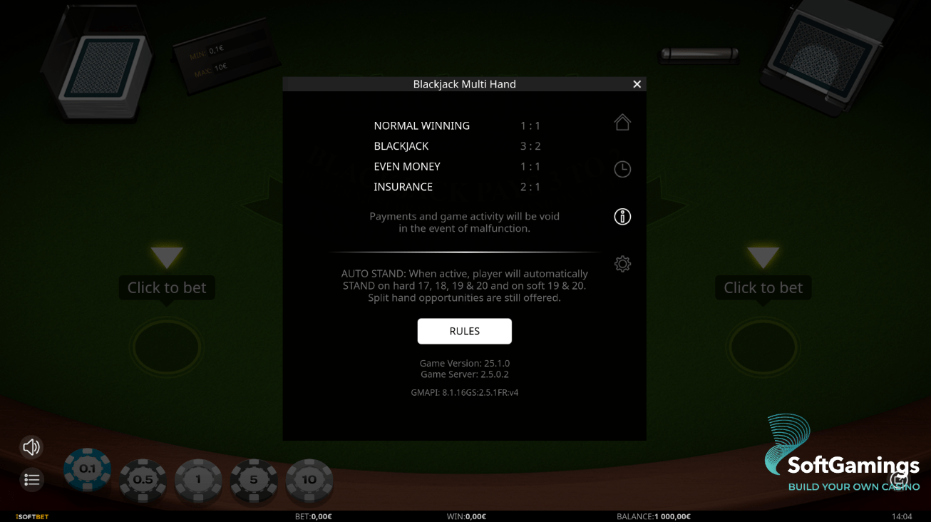 Blackjack Multihand