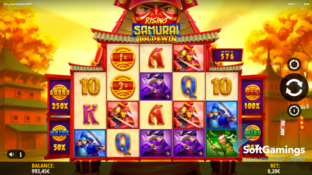 Rising Samurai: Hold and Win
